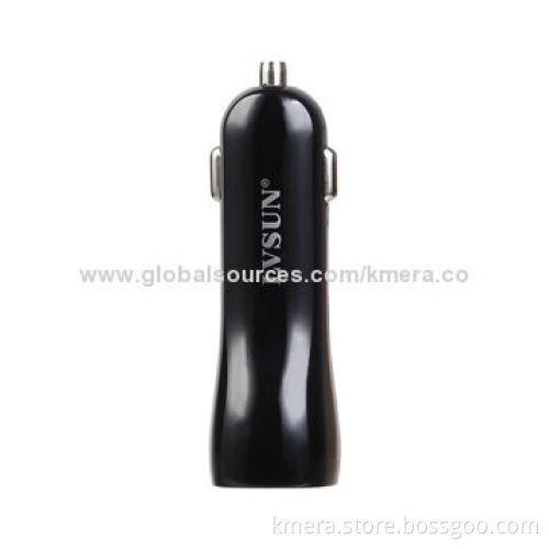 Dual-USB Car Charger with Multiple Security Protections and 12 - 24V VoltageNew